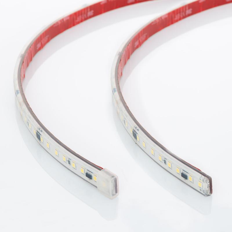 Fita LED Regulável 220V SMD Autorectificada 120 LED/m 14W/m 1680lm/m SILICONE FLEX Largura 12mm Corte 10cm IP67 à Medida