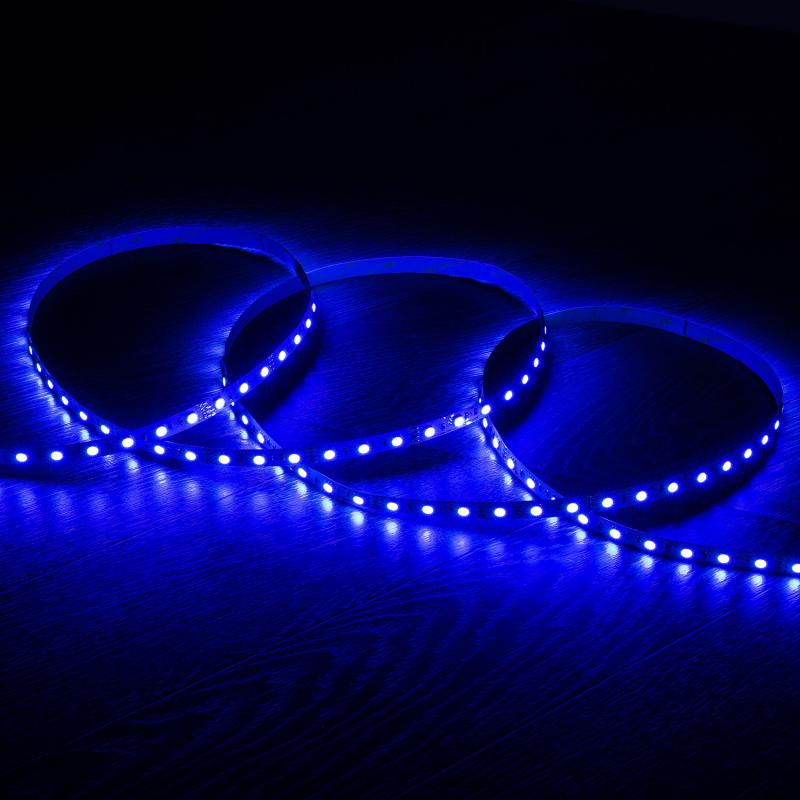 Fita LED 12V RGB SMD 60 LED/m 5m 9W/m Largura 10mm Corte 5cm IP20