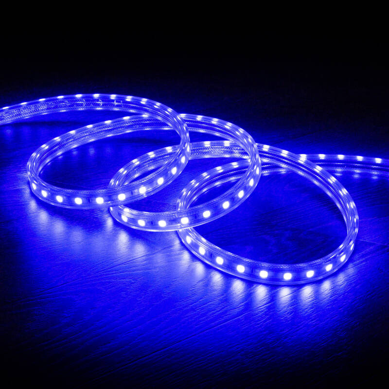 Fita LED RGB 220V SMD 60 LED/m 10W/m Largura 16mm Corte 100cm IP65
