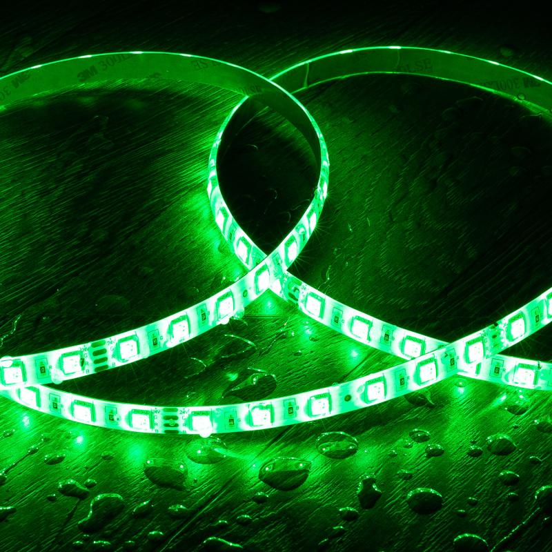 Fita LED 24V RGB SMD 60 LED/m 5m 10W/m Largura 10mm Corte 10cm IP65