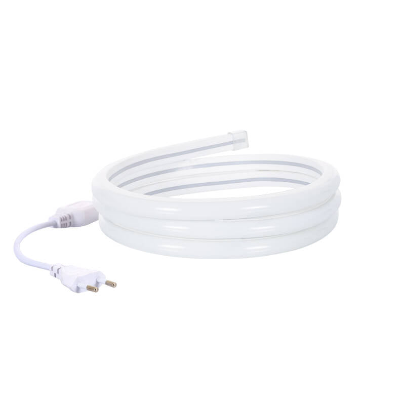 Fita LED Neon Regulável 220V Branco Frio Semicircular 180 7.5W/m Corte 100cm IP67 à Medida