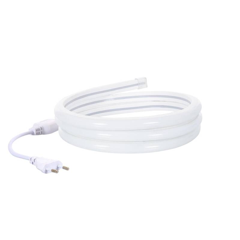 Fita LED Neon Regulável 220 V, Branco Quente, Semicircular, 180°, 7,5 W/m, Corte a cada 100 cm, IP67, à Medida