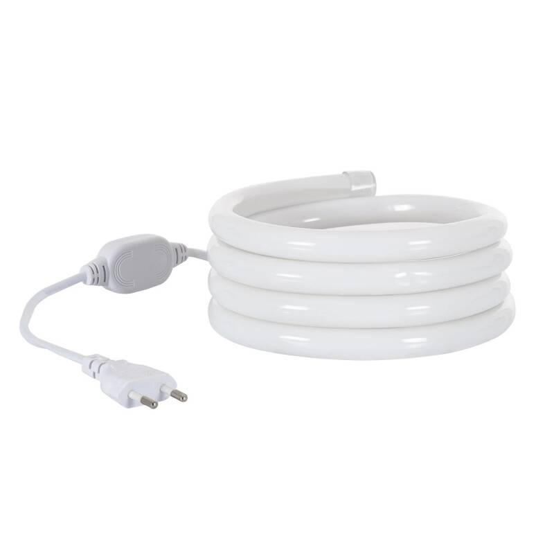 Fita LED Neon Regulável 220V Branco Frio Circular 360 9W/m Corte 100cm IP67 à Medida