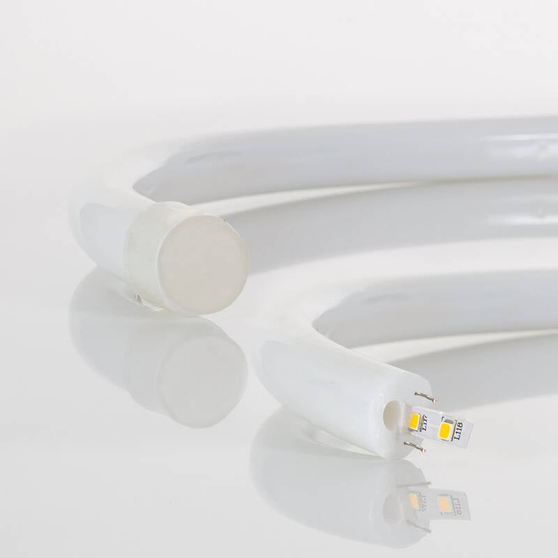 Fita LED Neon Regulável 220V Vermelho Circular 360 9W/m Corte 100cm IP67 à Medida