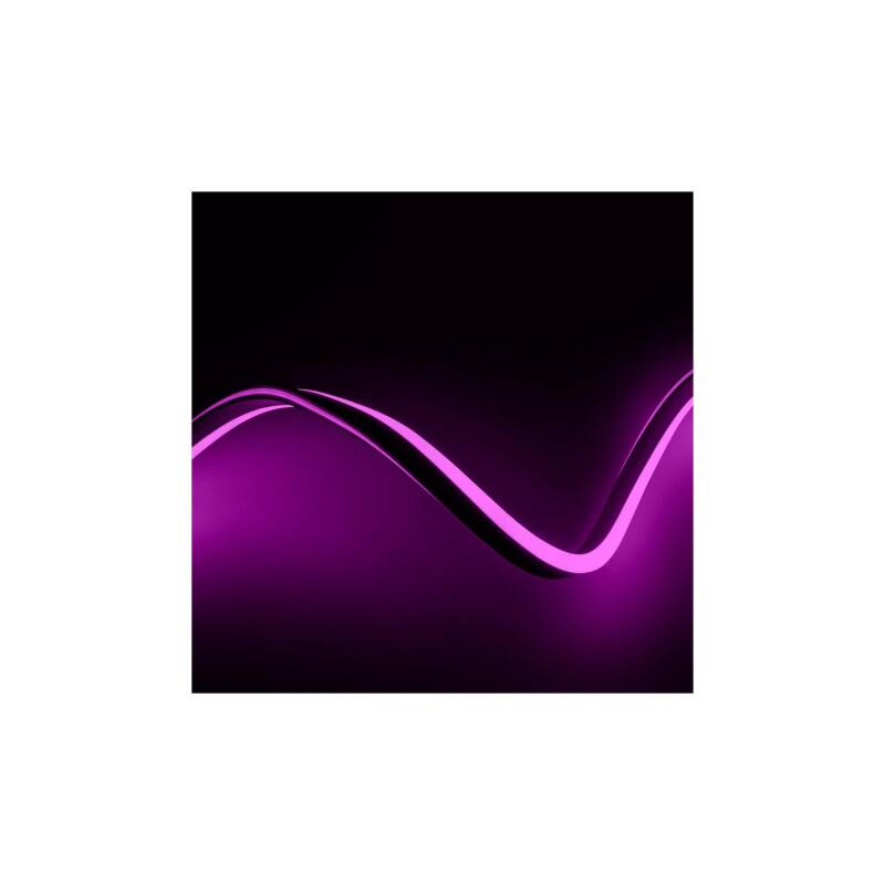 Fita LED Neon Regulável 220V Ac 120 LED/m Rosa IP67 à Medida Corte a cada 100 cm