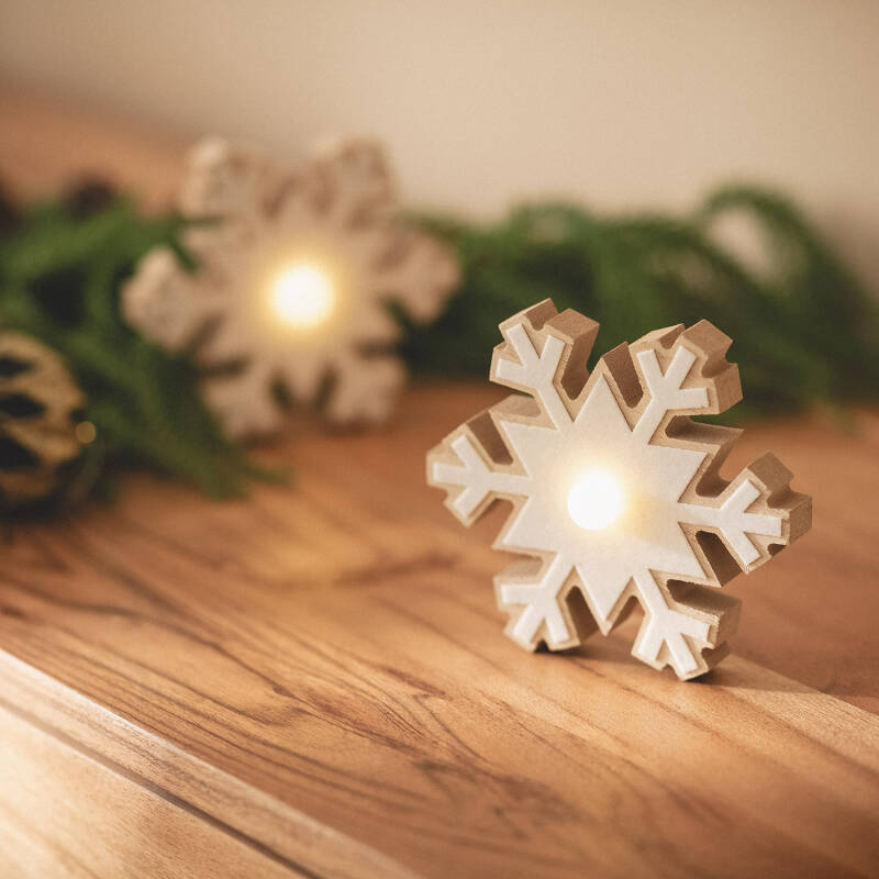 Floco de Neve LED com Bateria