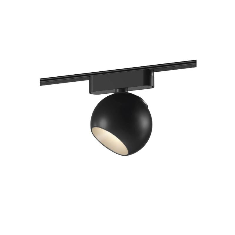 Foco Calha Côncavo LED Magnético 25mm SuperSlim 12W 48V Preto Ø100mm