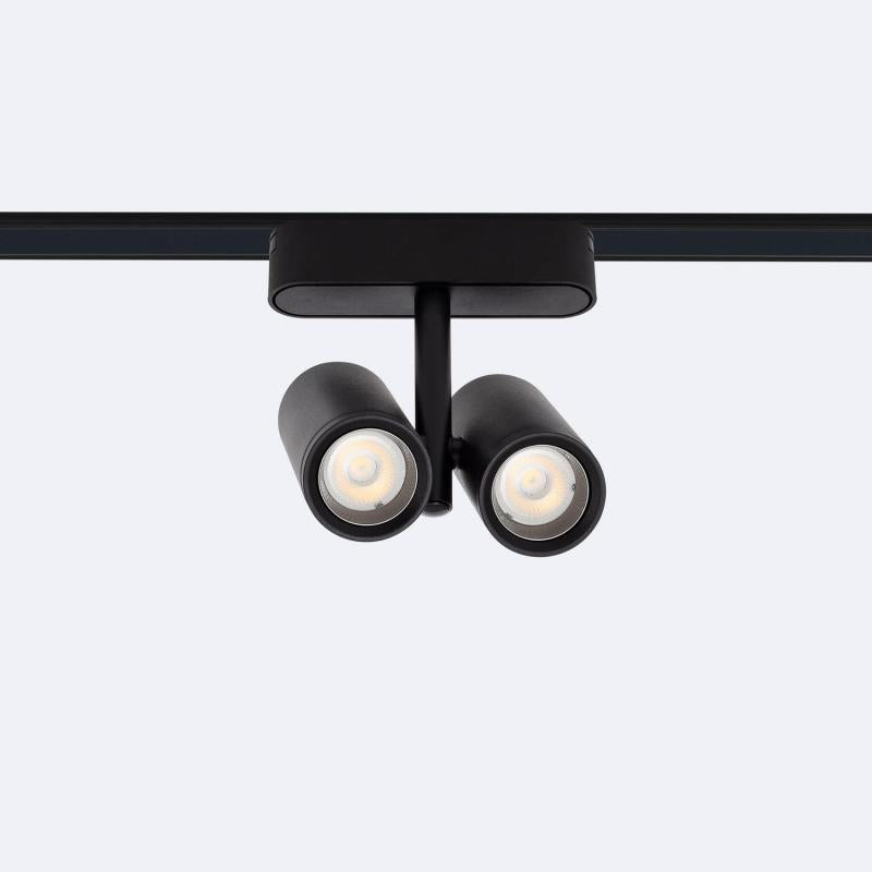 Foco Calha Duplo Cuarzo LED Magnético 25mm SuperSlim 16W 48V Preto