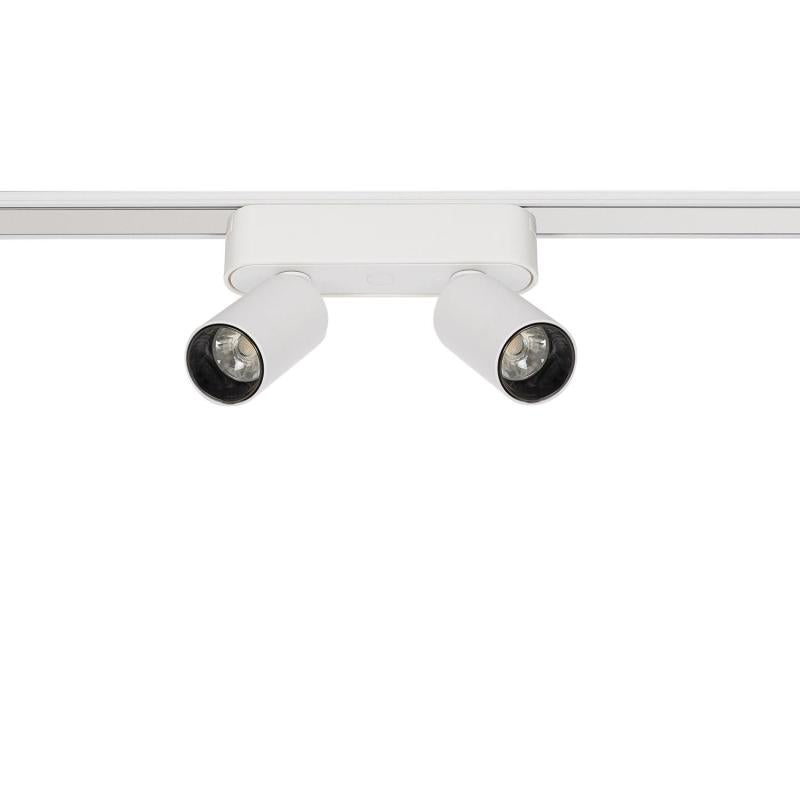 Foco Calha Duplo LED Magnético 25mm SuperSlim 10W 48V Branco