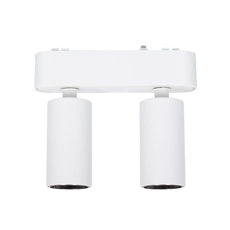 Foco Calha Duplo LED Magnético 25mm SuperSlim 10W 48V Branco