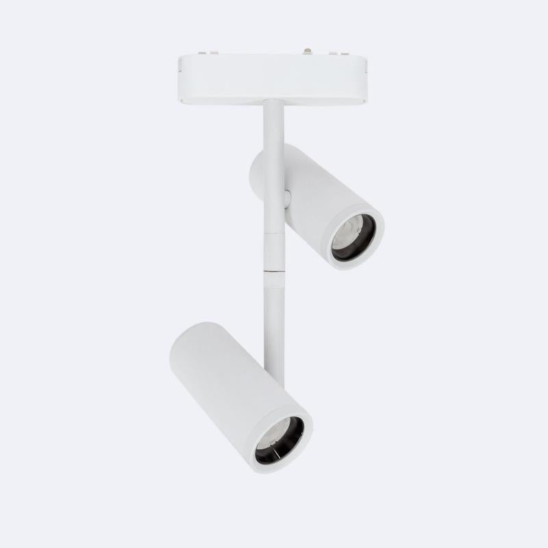 Foco Calha Duplo Madat LED Magnético 25mm SuperSlim 16W 48V Branco
