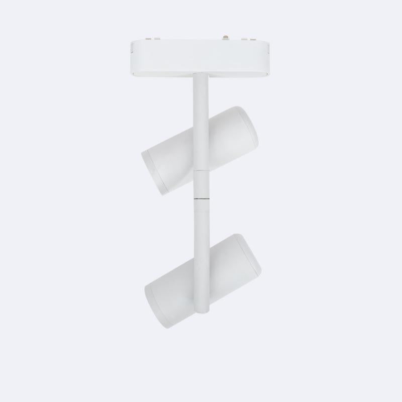 Foco Calha Duplo Madat LED Magnético 25mm SuperSlim 16W 48V Branco