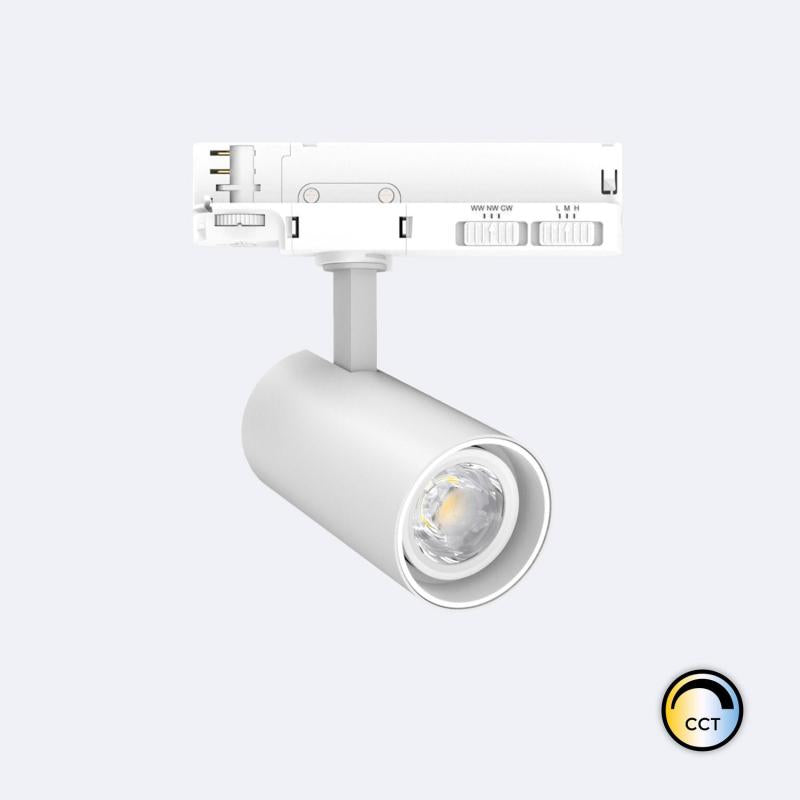 Foco Calha LED Trifásico 20W Fasano CCT Seleccionável Regulável Branco