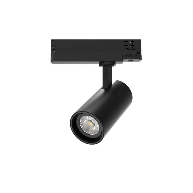 Foco Calha LED Trifásico 20W Fasano CCT Seleccionável Regulável Preto