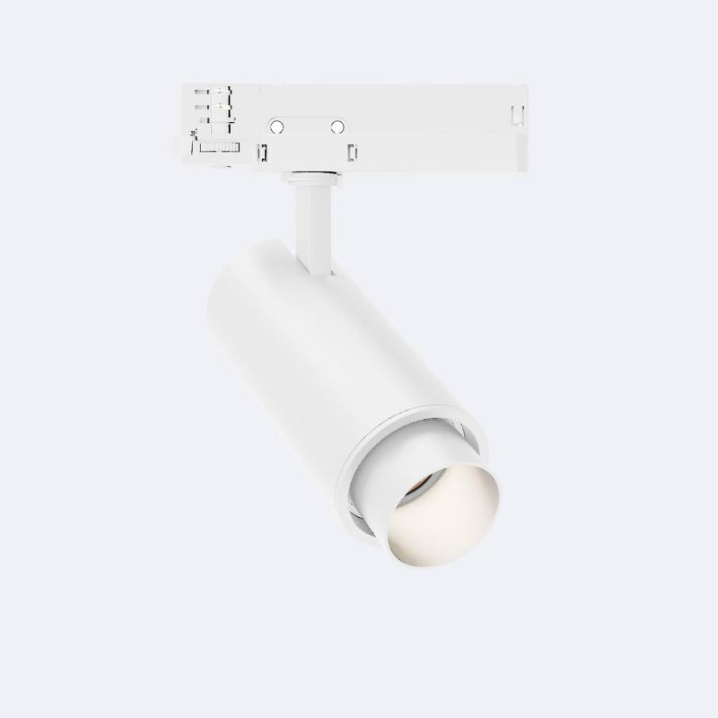 Foco Calha LED Trifásico 20W Fasano Cilíndrico Regulável Branco