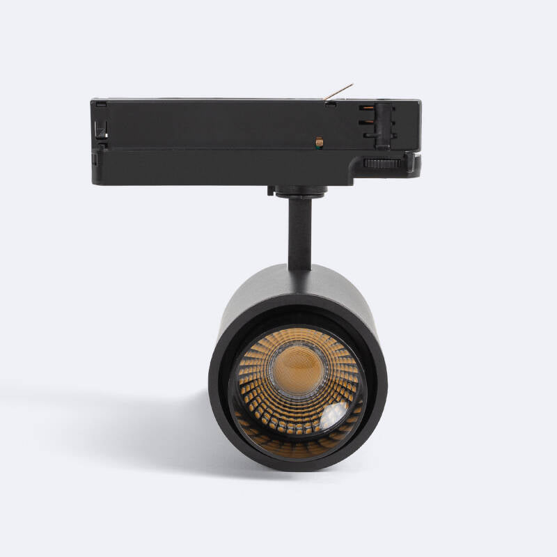 Foco Calha LED Trifásico 20W Fasano Cilindro Regulável Preto