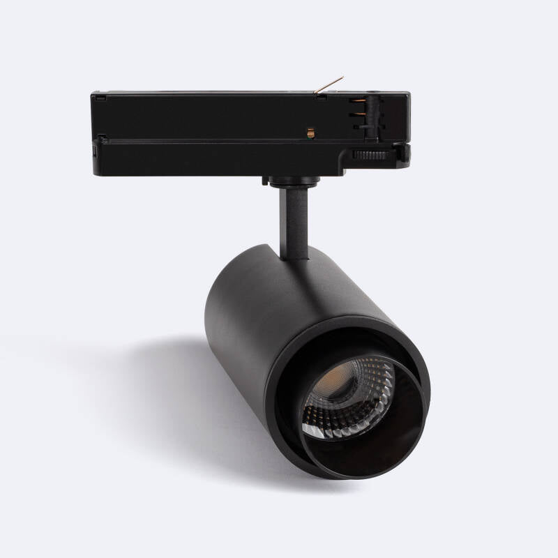 Foco Calha LED Trifásico 20W Fasano Cilindro Regulável Preto
