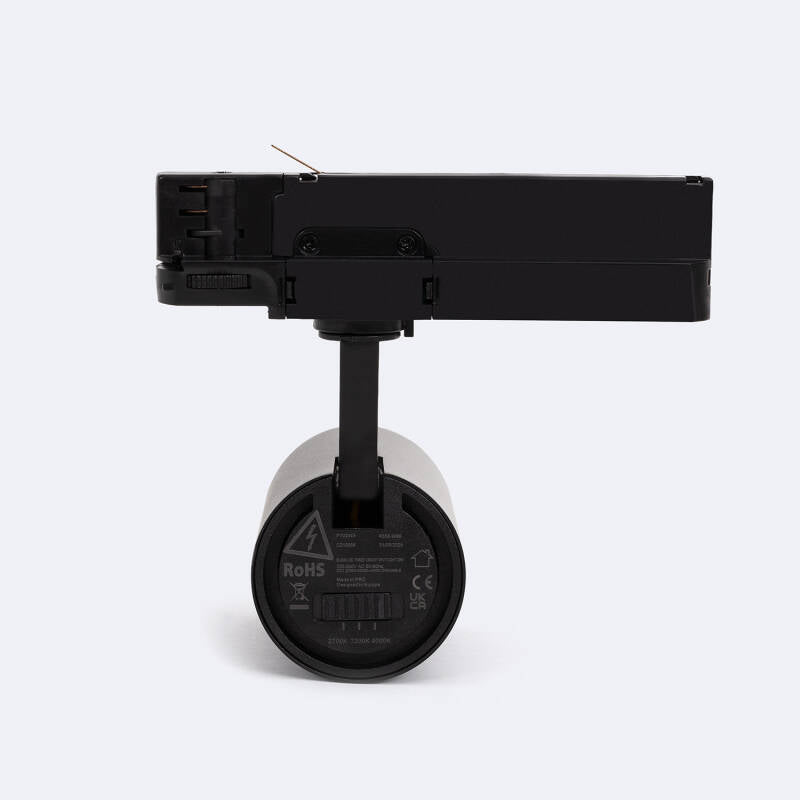 Foco Calha LED Trifásico 20W Fasano Regulável Preto