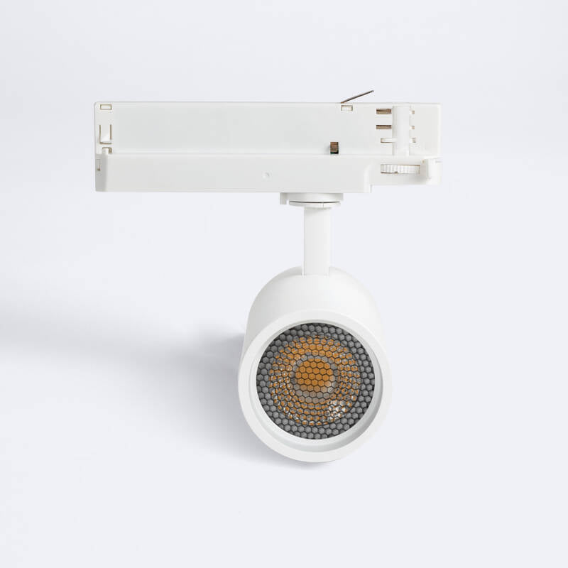 Foco Calha LED Trifásico 30W Fasano Anti-reflexos CCT Seleccionável Regulável Branco