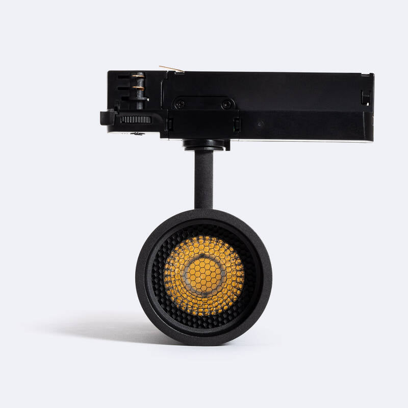 Foco Calha LED Trifásico 30W Fasano Anti-reflexos CCT Seleccionável Regulável Preto