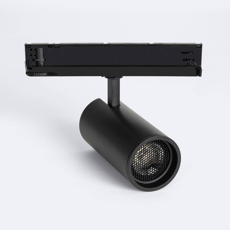 Foco Calha LED Trifásico 30W Fasano Anti-reflexos Regulável DALI Preto