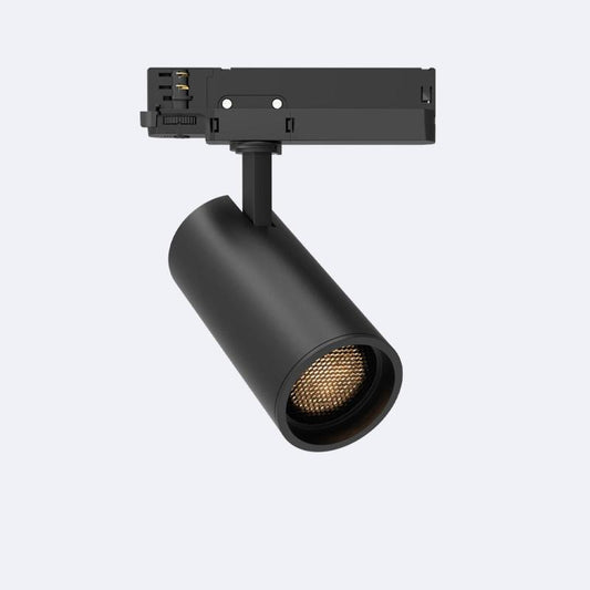 Foco Calha LED Trifásico 30W Fasano Anti-reflexos Regulável Preto