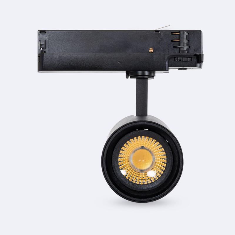 Foco Calha LED Trifásico 30W Fasano CCT Seleccionável Regulável Preto