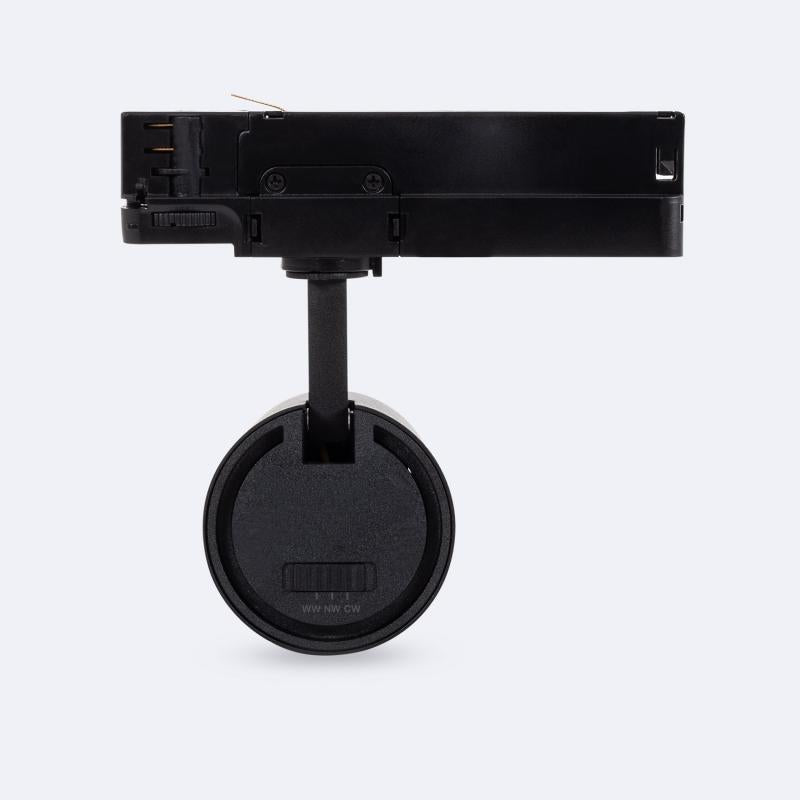 Foco Calha LED Trifásico 30W Fasano CCT Seleccionável Regulável Preto