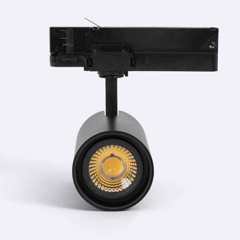 Foco Calha LED Trifásico 30W Fasano CCT Seleccionável Regulável Preto