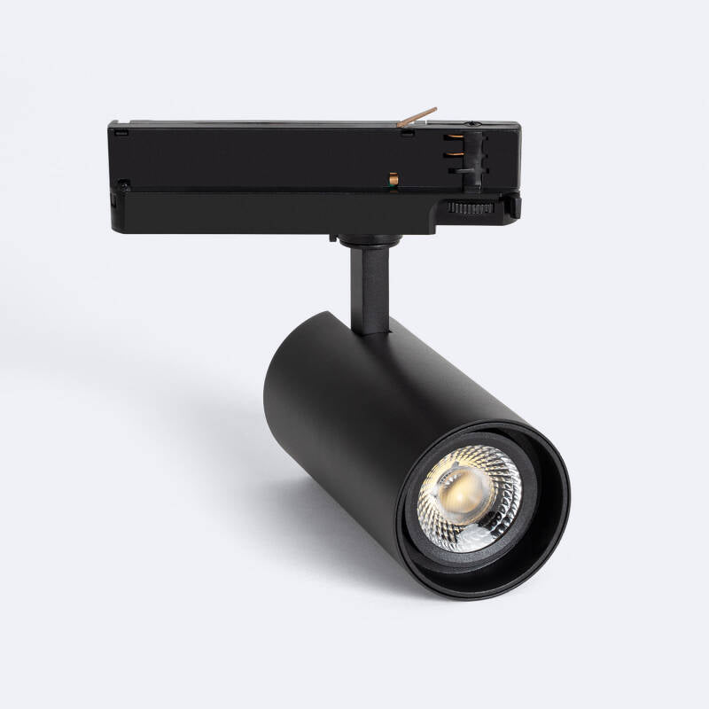 Foco Calha LED Trifásico 30W Fasano CCT Seleccionável Regulável Preto