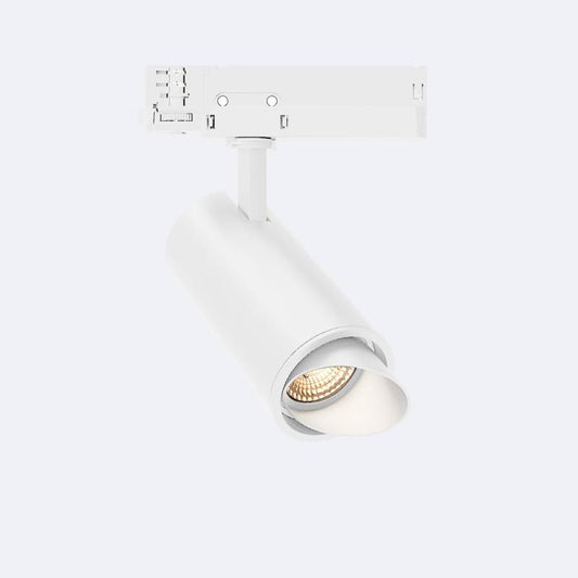 Foco Calha LED Trifásico 30W Fasano Cilíndrico Bisel Regulável DALI Branco