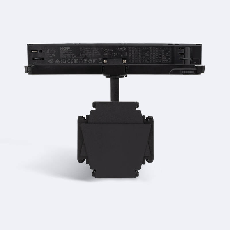 Foco Calha LED Trifásico 30W Fasano Cinema CCT Seleccionável Regulável DALI Preto