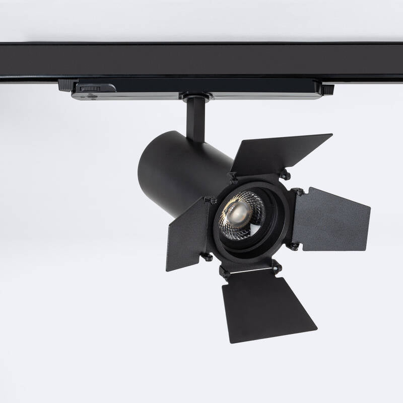Foco Calha LED Trifásico 30W Fasano Cinema Regulável DALI Preto