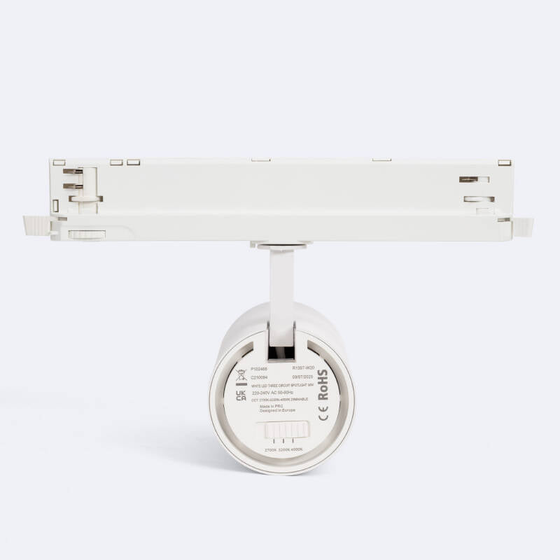 Foco Calha LED Trifásico 30W Fasano Regulável DALI Branco
