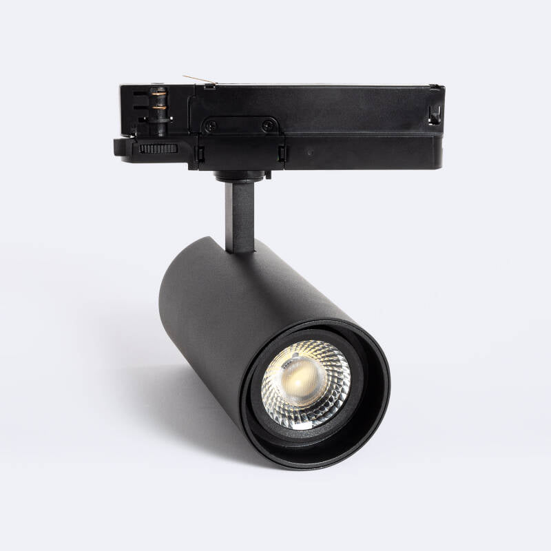 Foco Calha LED Trifásico 30W Fasano Regulável Preto