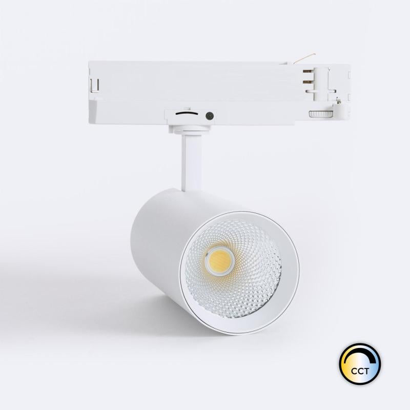 Foco Calha LED Trifásico de 40 W Carlo LIFUD, CCT selecionável, branco