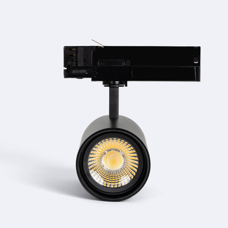 Foco Calha LED Trifásico 40W Fasano CCT Seleccionável Regulável Preto