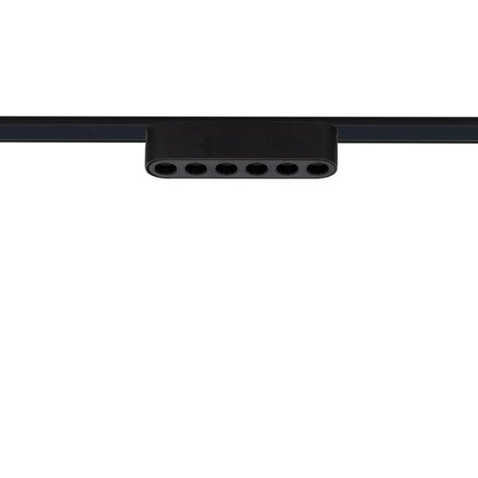 Foco Calha Lineal LED Magnético 25mm SuperSlim 6W 48V Preto 120mm