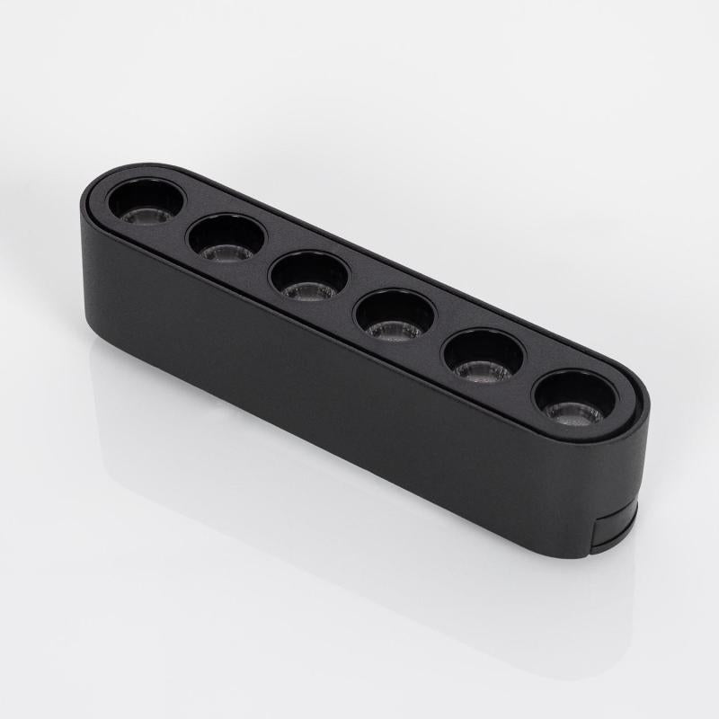 Foco Calha Lineal LED Magnético 25mm SuperSlim 6W 48V Preto 120mm