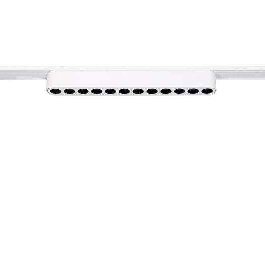 Foco Calha Linear LED Magnético 25mm SuperSlim 12W 48V Branco 222mm