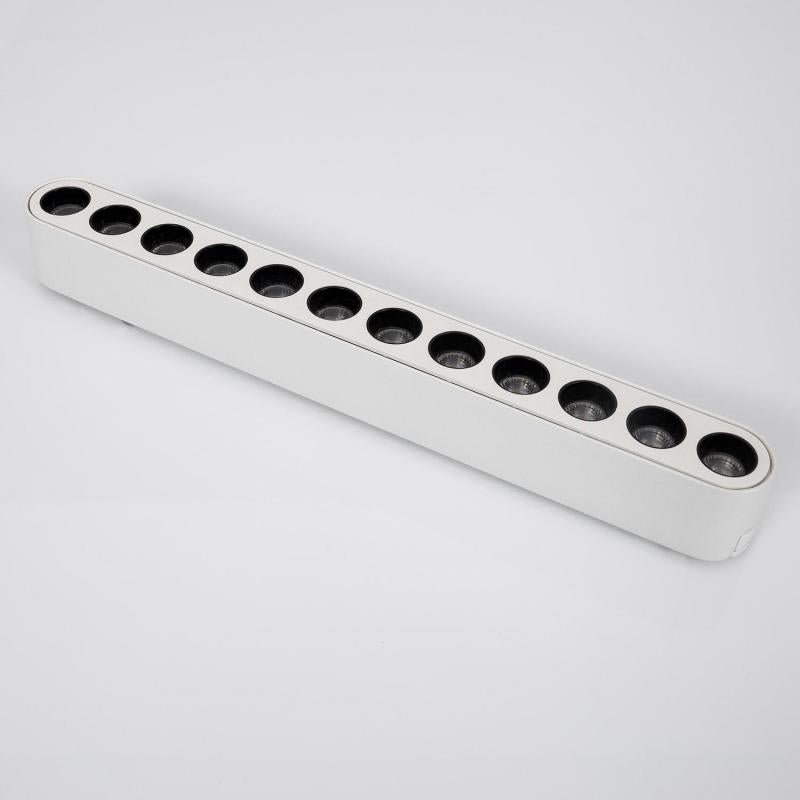 Foco Calha Linear LED Magnético 25mm SuperSlim 12W 48V Branco 222mm
