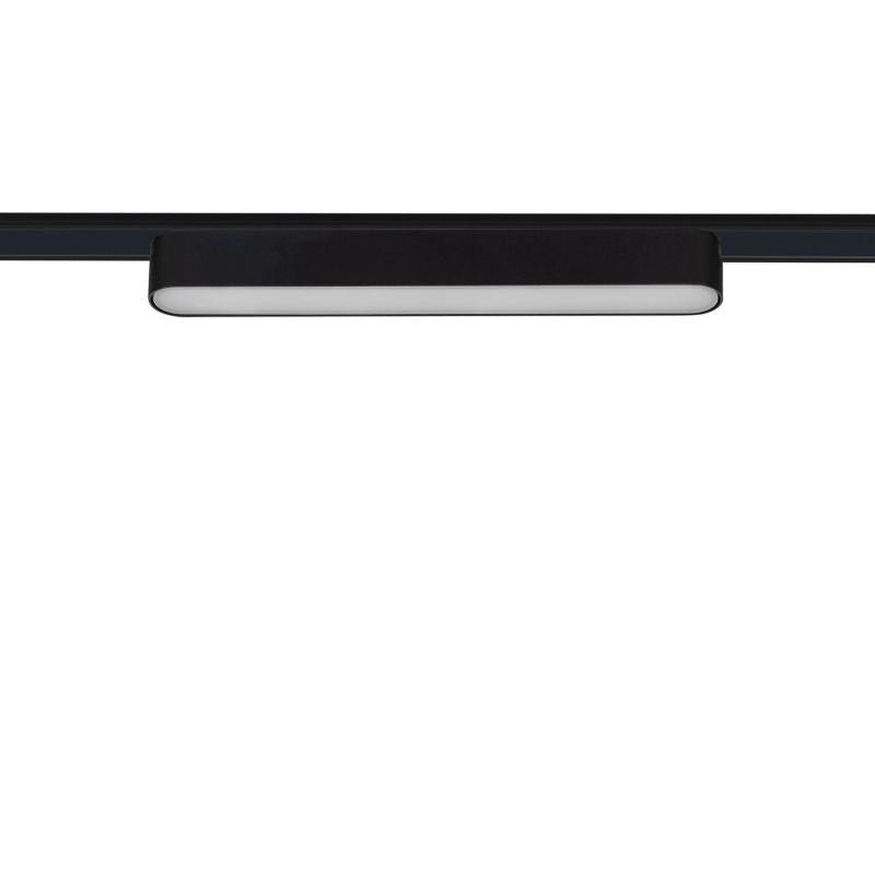 Foco Calha Linear LED Magnético 25mm SuperSlim 12W 48V Preto 222mm