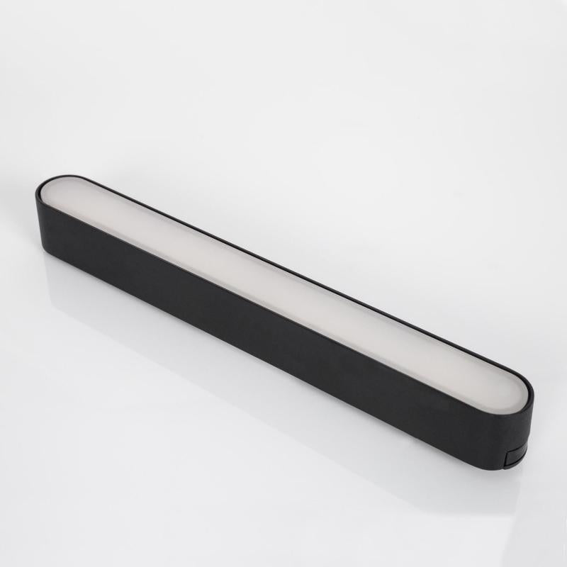 Foco Calha Linear LED Magnético 25mm SuperSlim 12W 48V Preto 222mm
