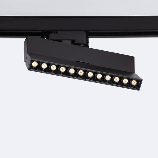 Foco Calha Linear LED Trifásico 12W Regulável CCT Seleccionável Elegant Optic Preto