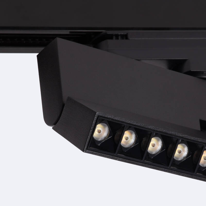 Foco Calha Linear LED Trifásico 12W Regulável CCT Seleccionável Elegant Optic Preto