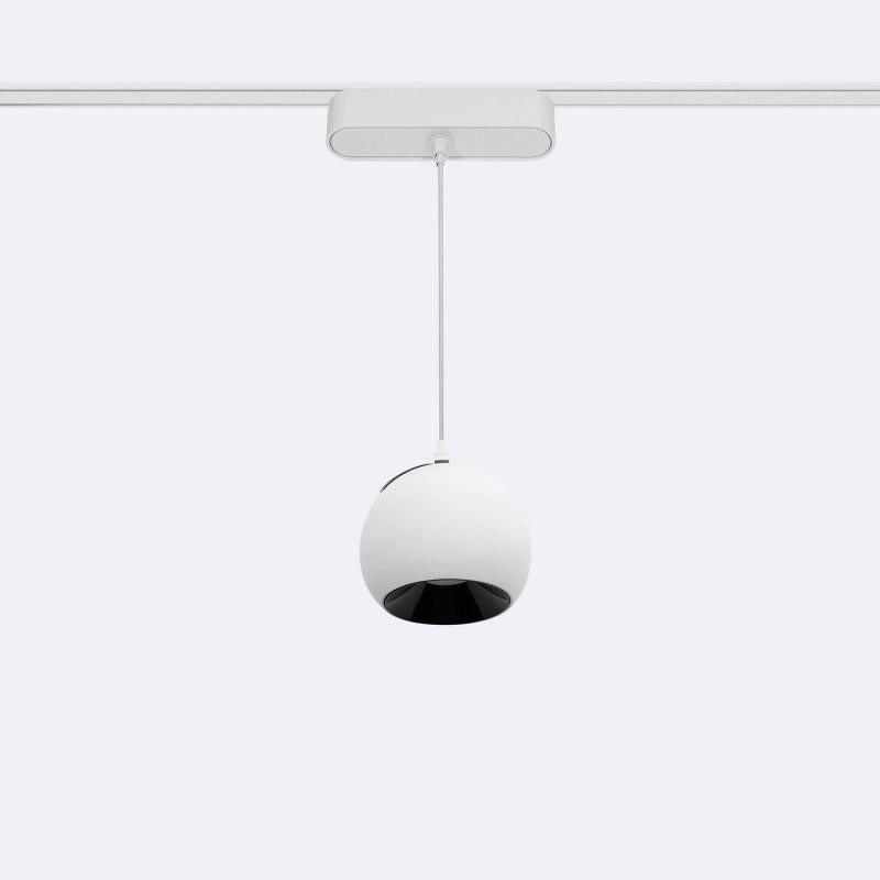 Foco Calha Suspenso Côncavo LED Magnético 25mm SuperSlim 12W 48V Branco Ø100mm
