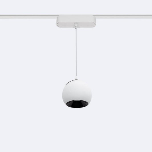 Foco Calha Suspenso Côncavo LED Magnético 25mm SuperSlim 12W 48V Branco Ø100mm