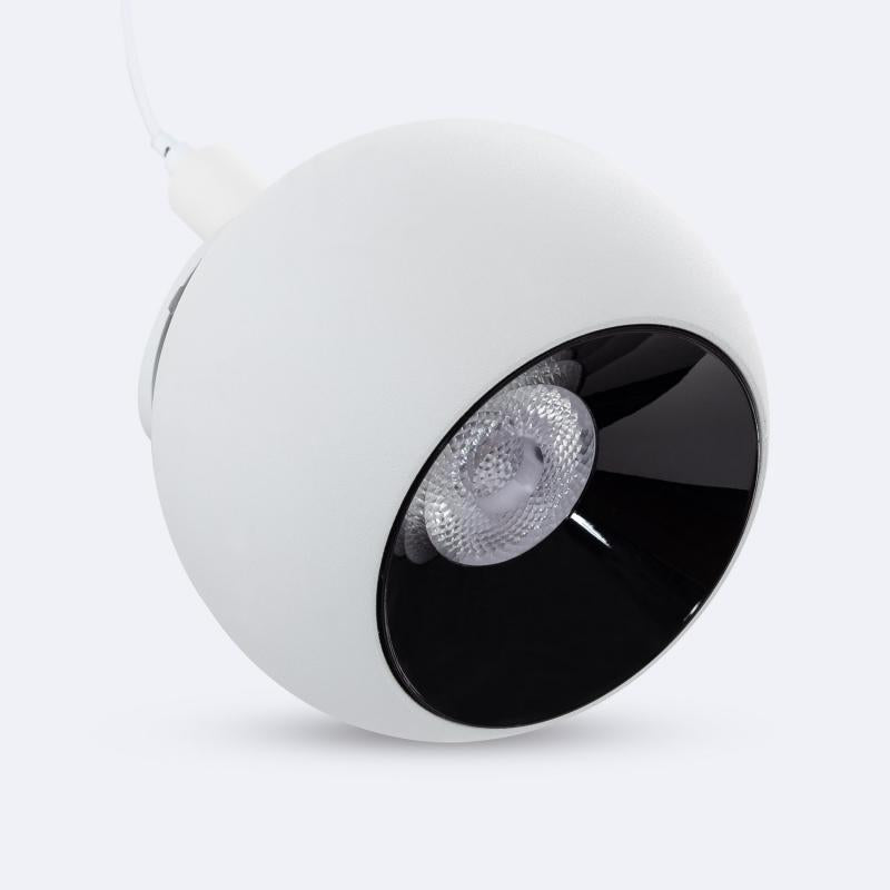 Foco Calha Suspenso Côncavo LED Magnético 25mm SuperSlim 12W 48V Branco Ø100mm