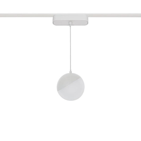 Foco Calha Suspenso LED Magnético 25mm SuperSlim 10W 48V Branco Ø100 mm