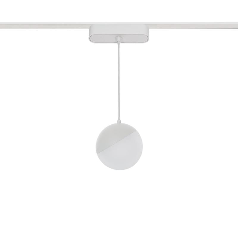 Foco Calha Suspenso LED Magnético 25mm SuperSlim 10W 48V Branco Ø100 mm